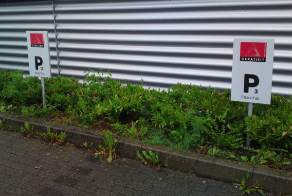 Parkplatzschild Leitsystem kennzeichnung von Parkplätzen