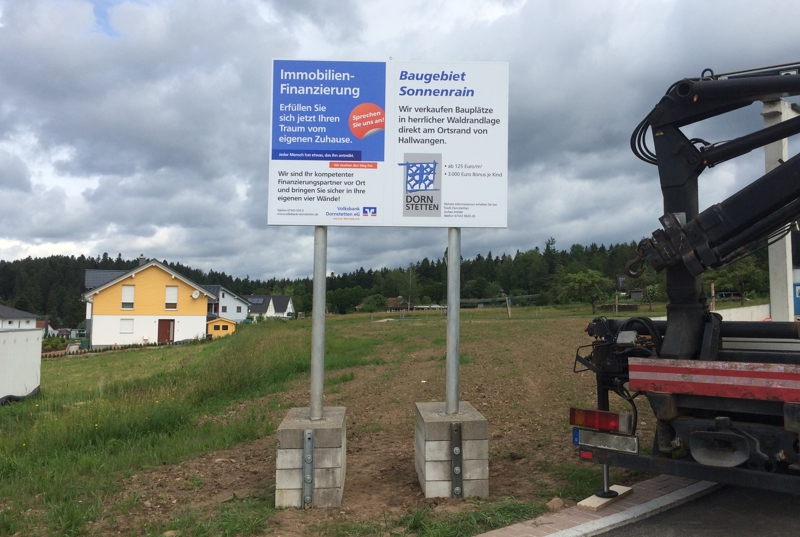 Bauschild, Industrieschild, Leitsystem